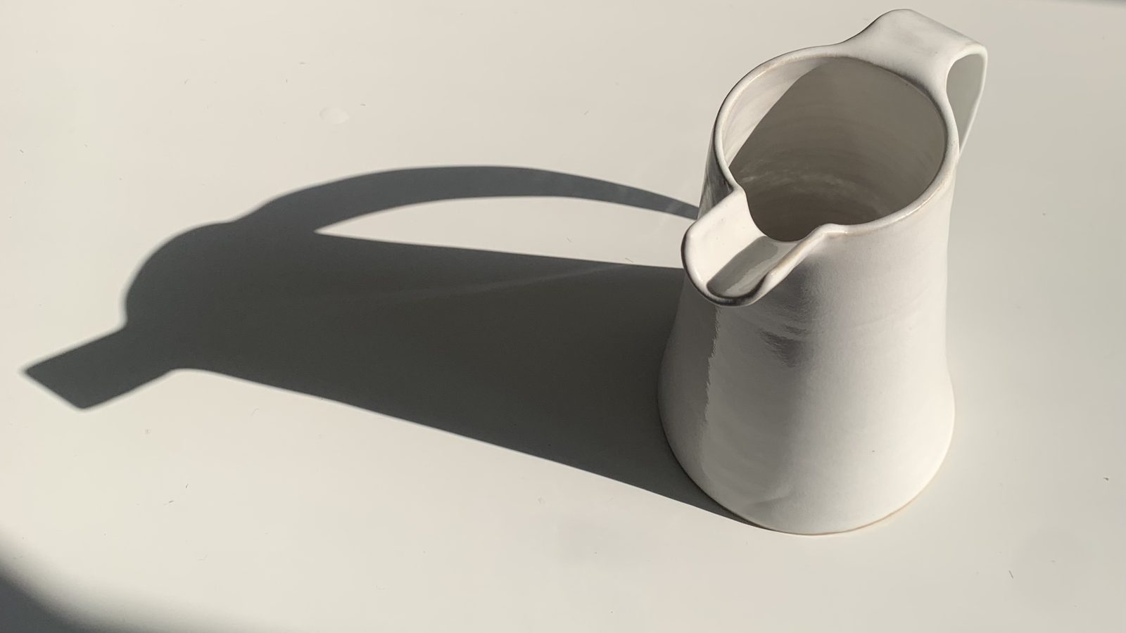Hand-thrown stoneware jug
